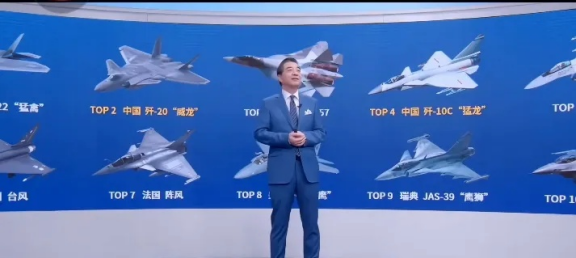三哥是被局座忽悠了啊。几年之前局座在一次节目中给各国战斗机排名，前三名无可争