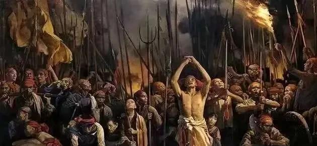 1856年9月，韦昌辉带兵冲进东王府，把刚刚惊醒的杨秀清从床上揪出来，杨秀清对着