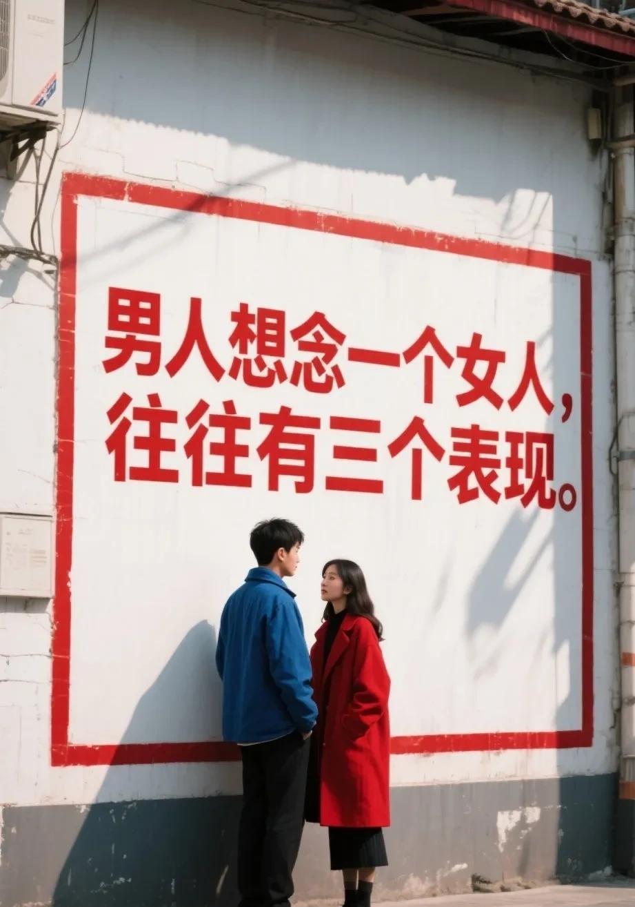 男人想念一个女人，通常会有三种藏不住的表现。第一，频繁联系，明知打扰却忍不住想