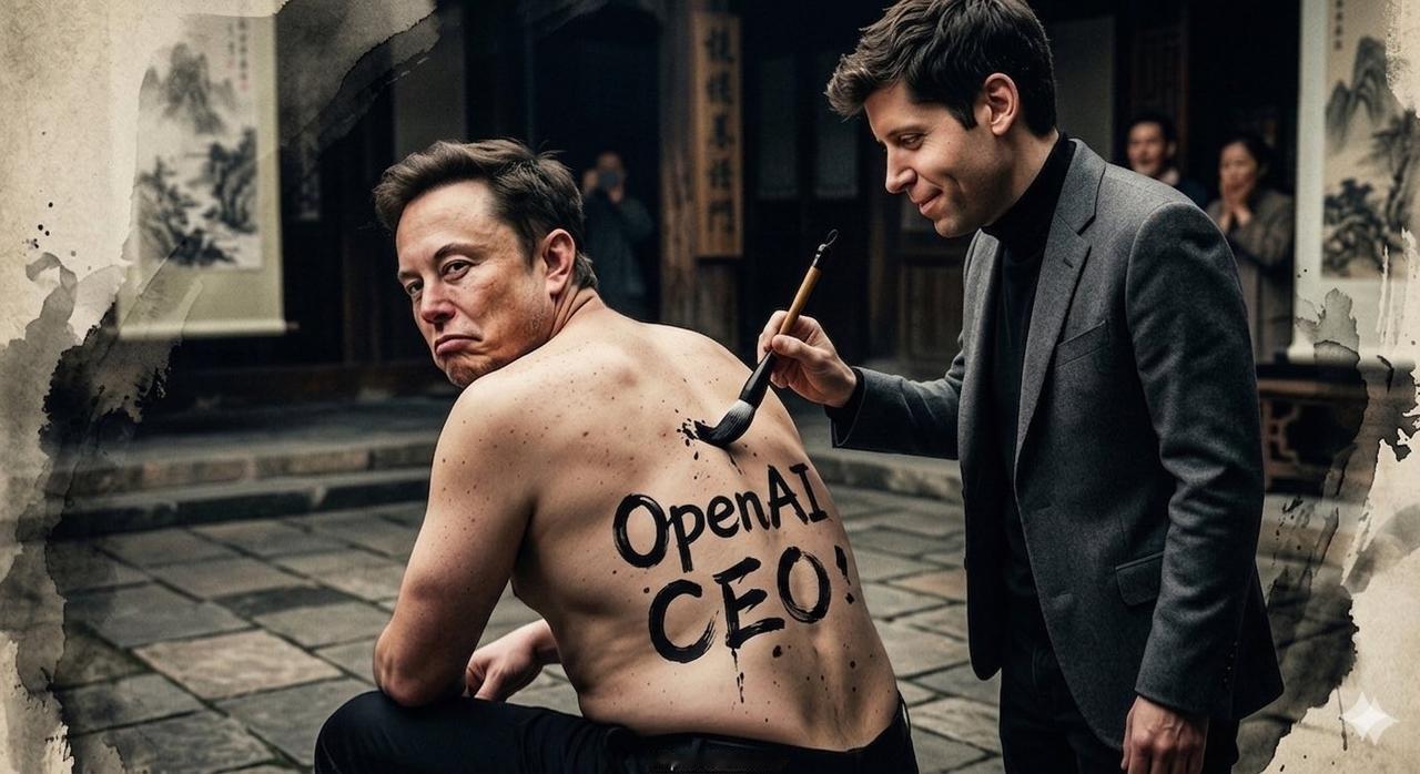 马斯克控告奥特曼，为的就是让大家知道，牛逼的Openai其实是牛逼的自己一手创建