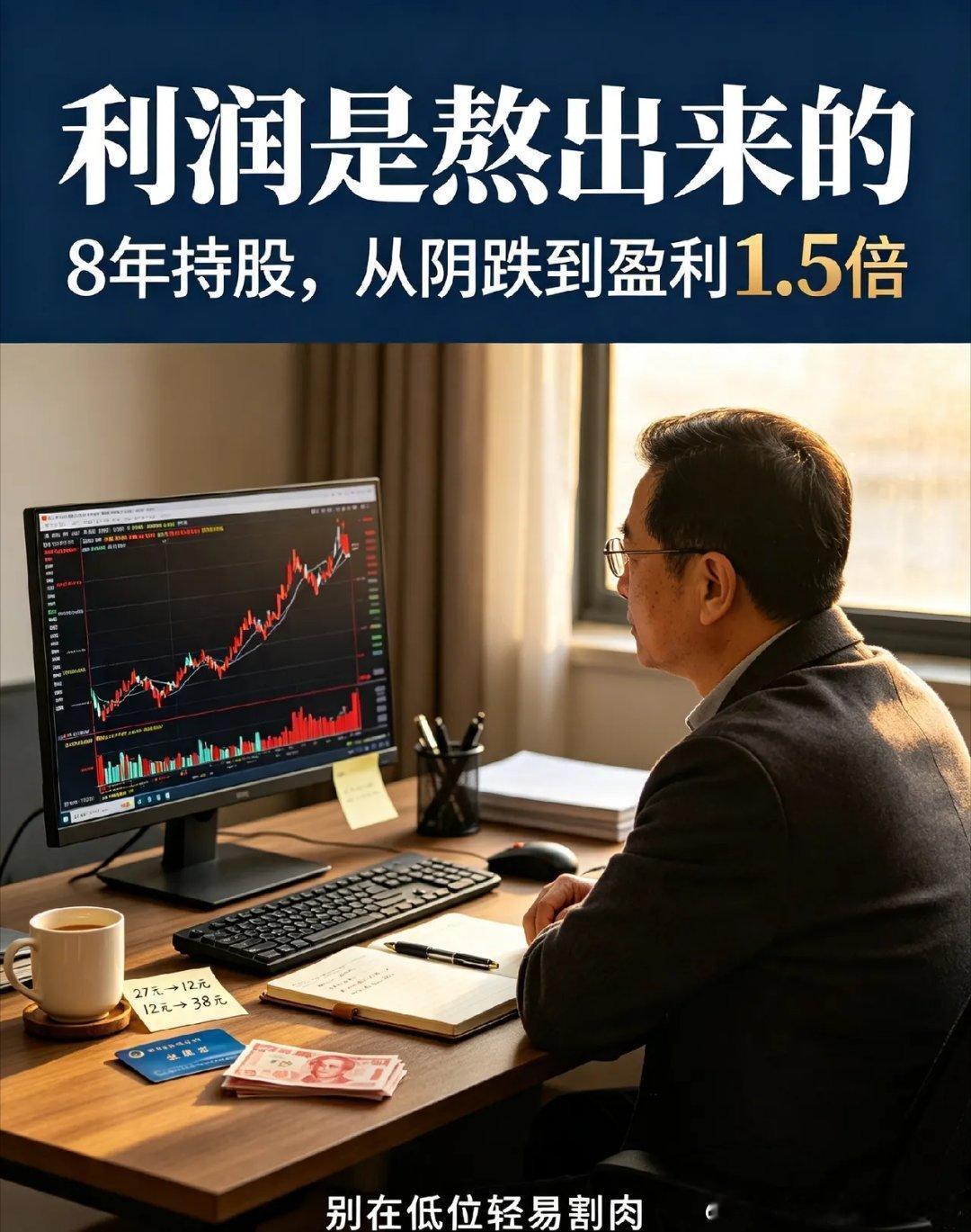真正的大钱，从来不是赚出来的，是熬出来的！炒股多年，我最大的感悟：频繁割肉，永远