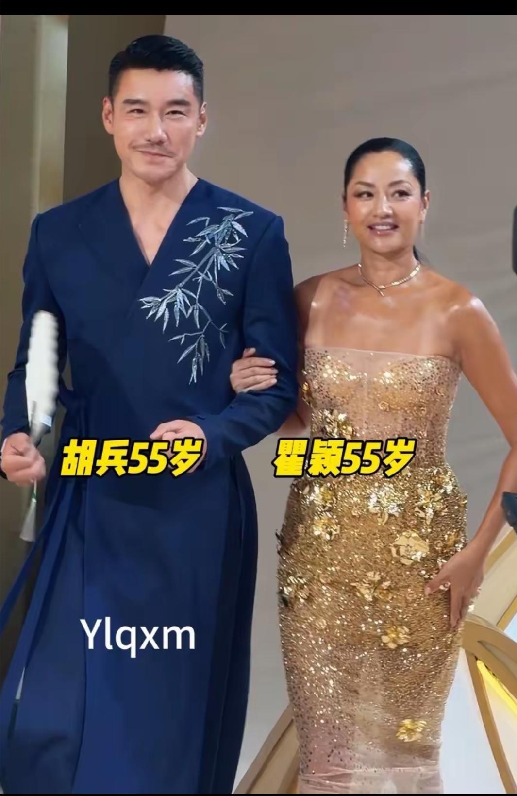 胡兵和瞿颖同框，两人看起多般配，可惜没走到一起，虽然没爱情，但友情是很深。