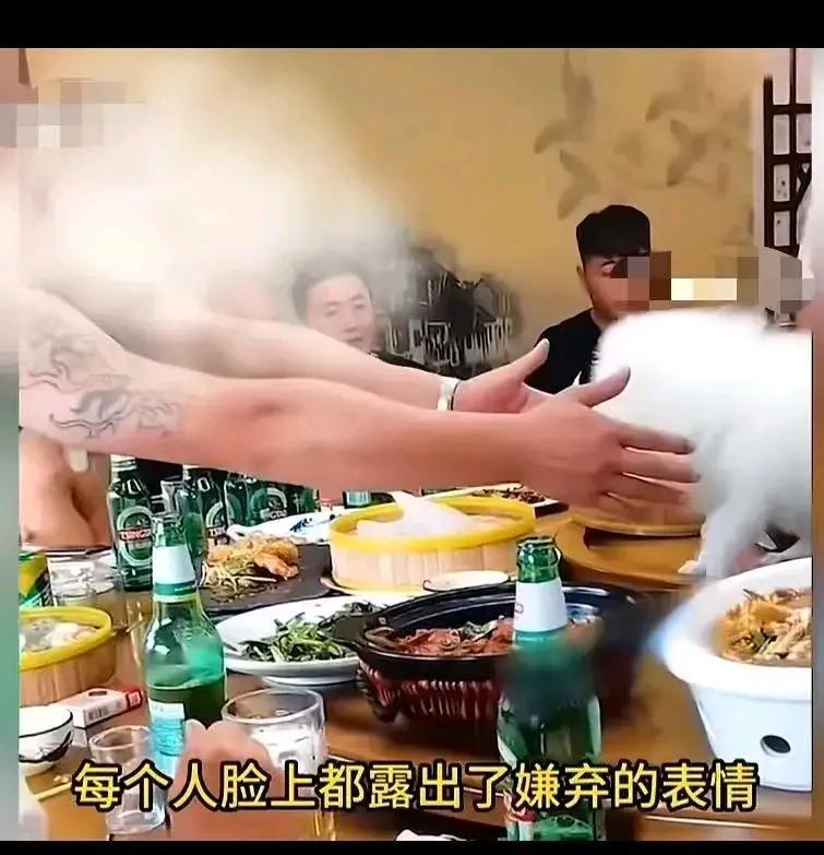 “换做是你，走不走？”一男子参加朋友聚会，竟然把宠物狗放到了餐桌上，让它和朋友们