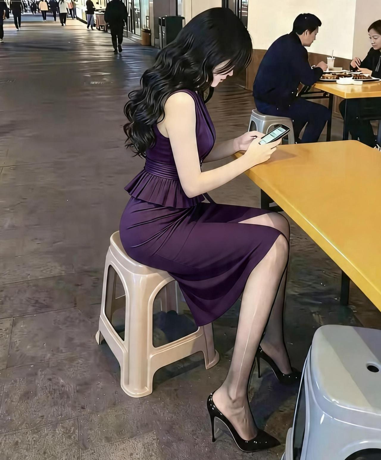 穿得再精致的女人也会饿，忙了一天，吃个路边摊然后打道回府！