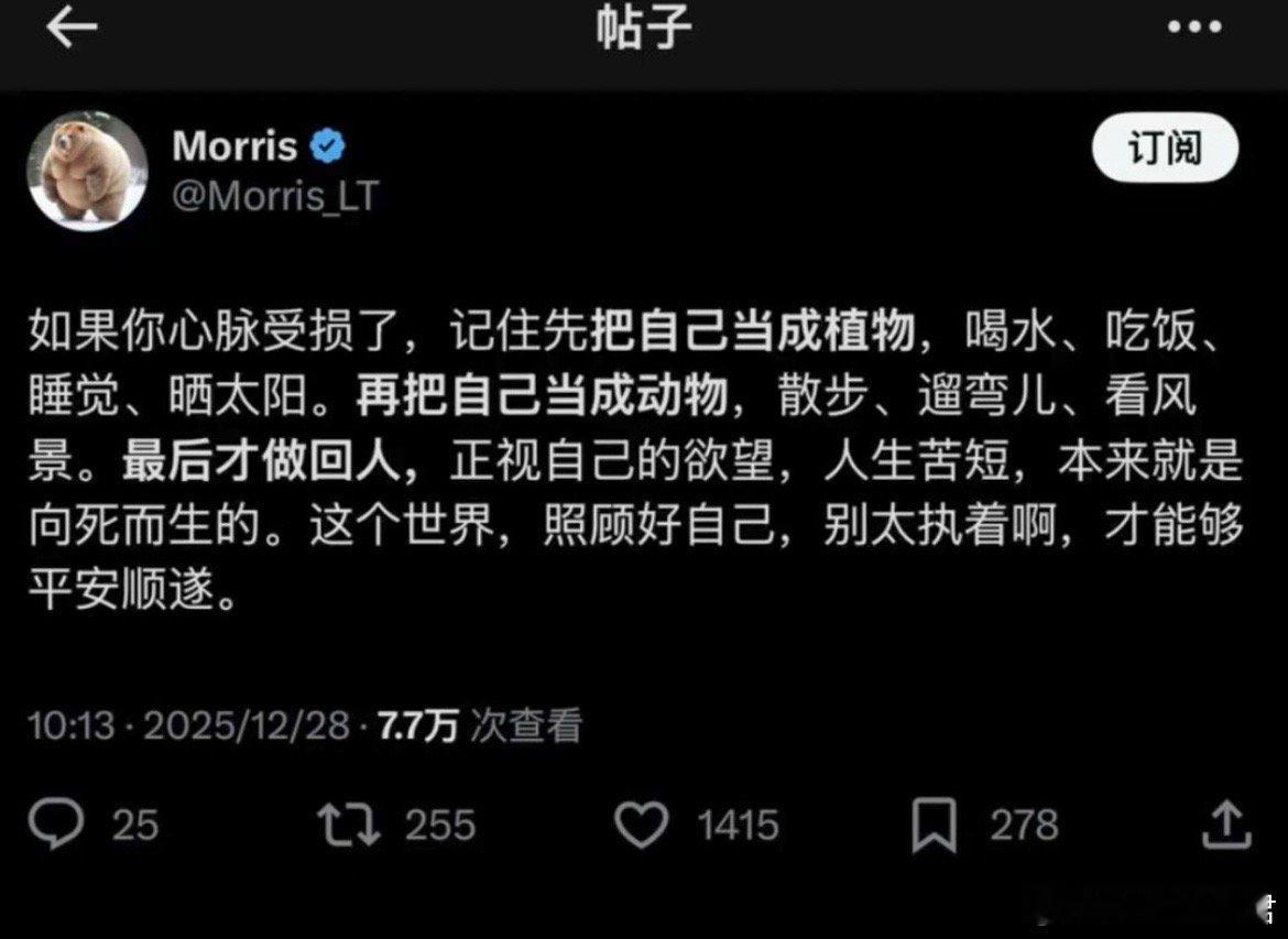 把自己当植物一样养