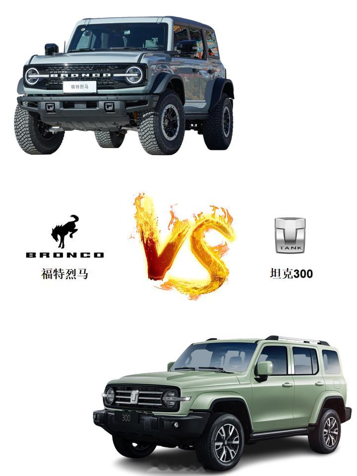 福特烈马新能源坦克300图1，福特烈马燃油版vs坦克300燃油版，大家会选