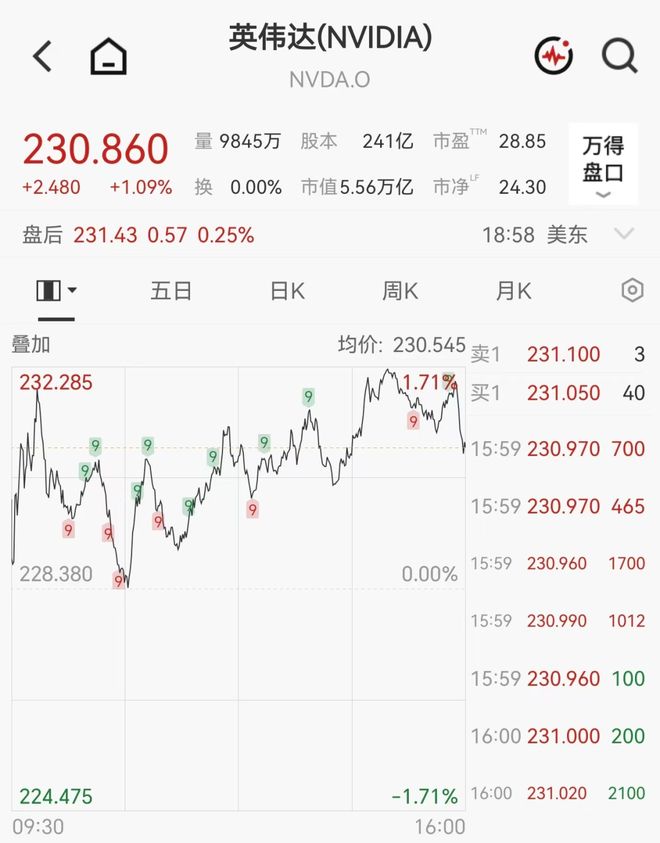 英伟达市值一夜涨超4000亿元