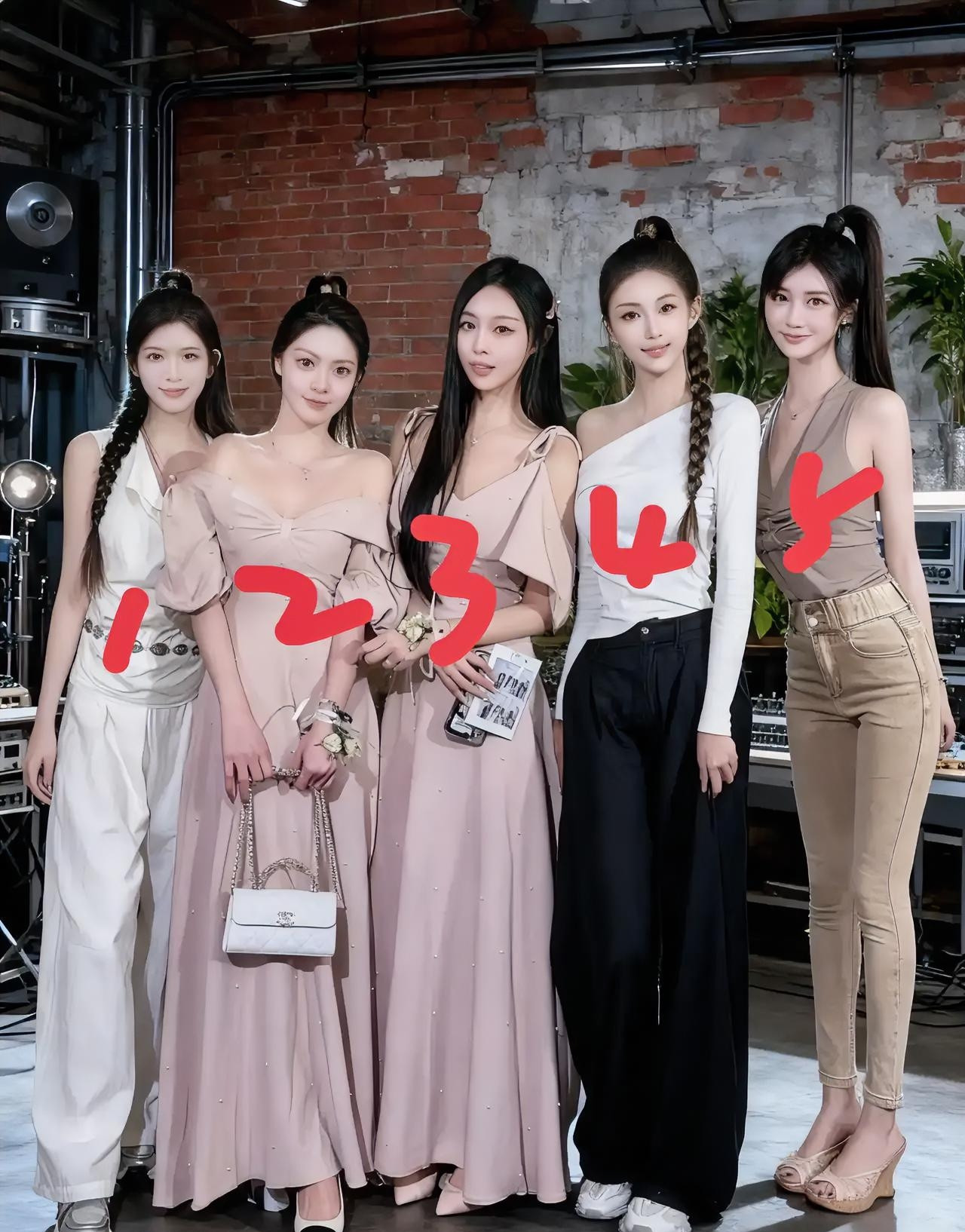 4号美女，瓜子脸，杏仁眼，最好看，我喜欢4号，你喜欢几号？