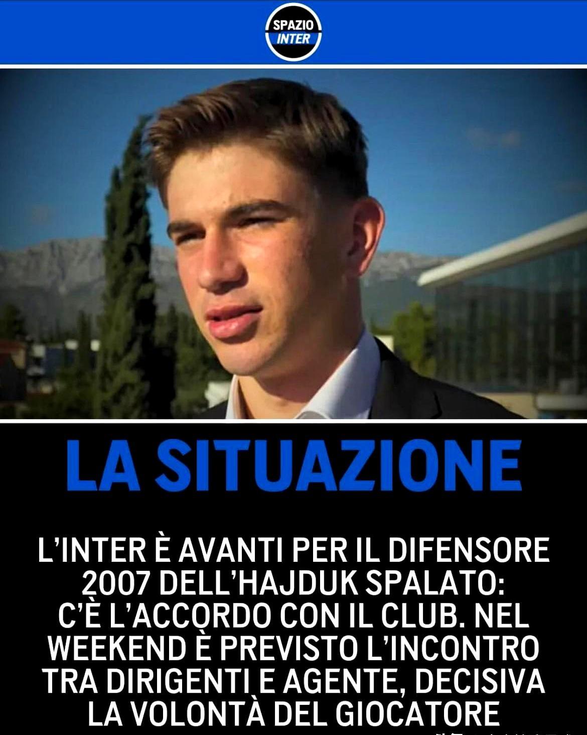 18岁，1米92，踢中卫，身价400万，国米直接掏500万。俱乐部谈妥了，球员却