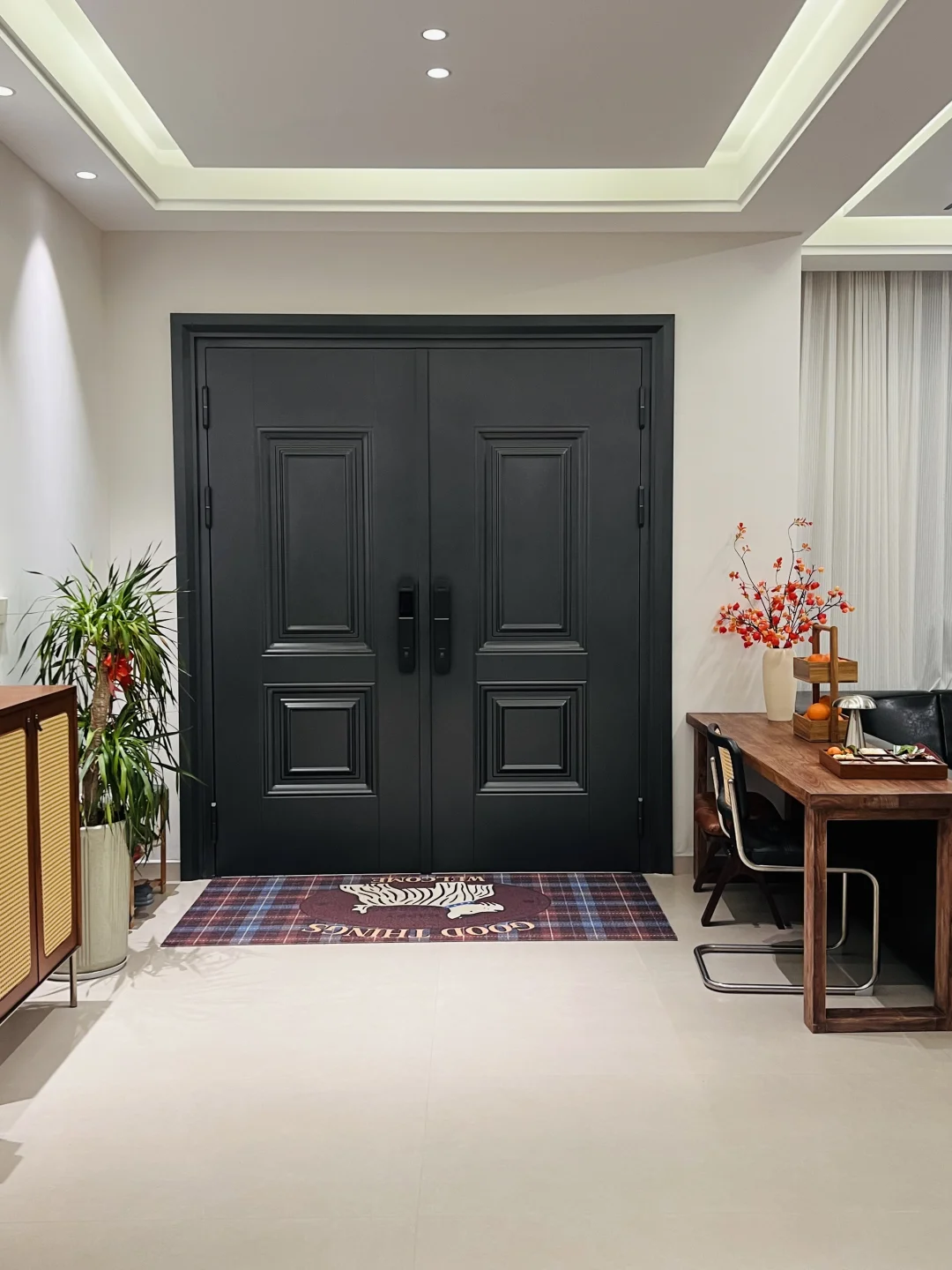 农村自建房横厅｜沙发书桌背靠背太香了