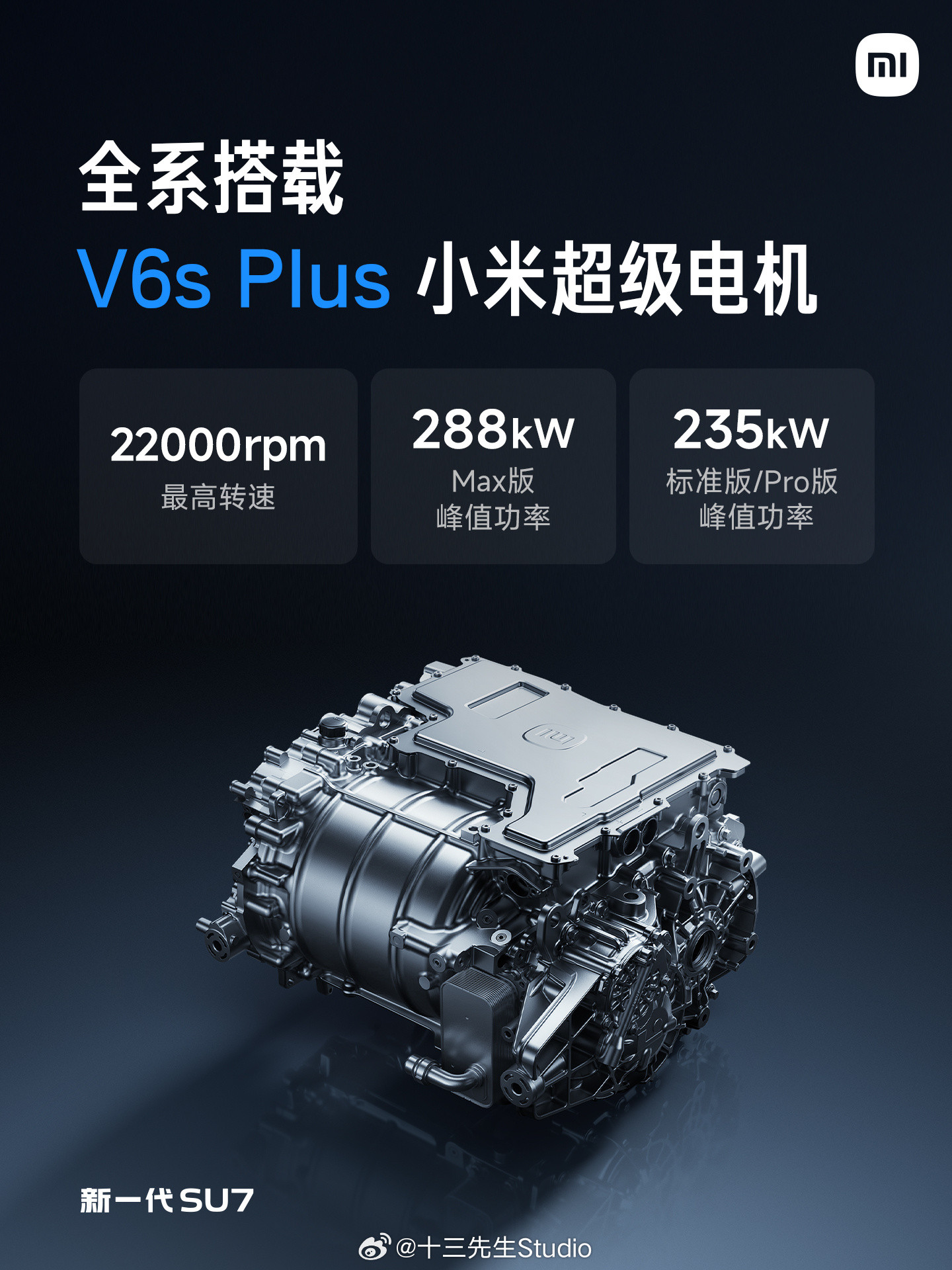 全新小米SU7价格出来了：21.99万/24.99万/30.39万。多了激光雷达