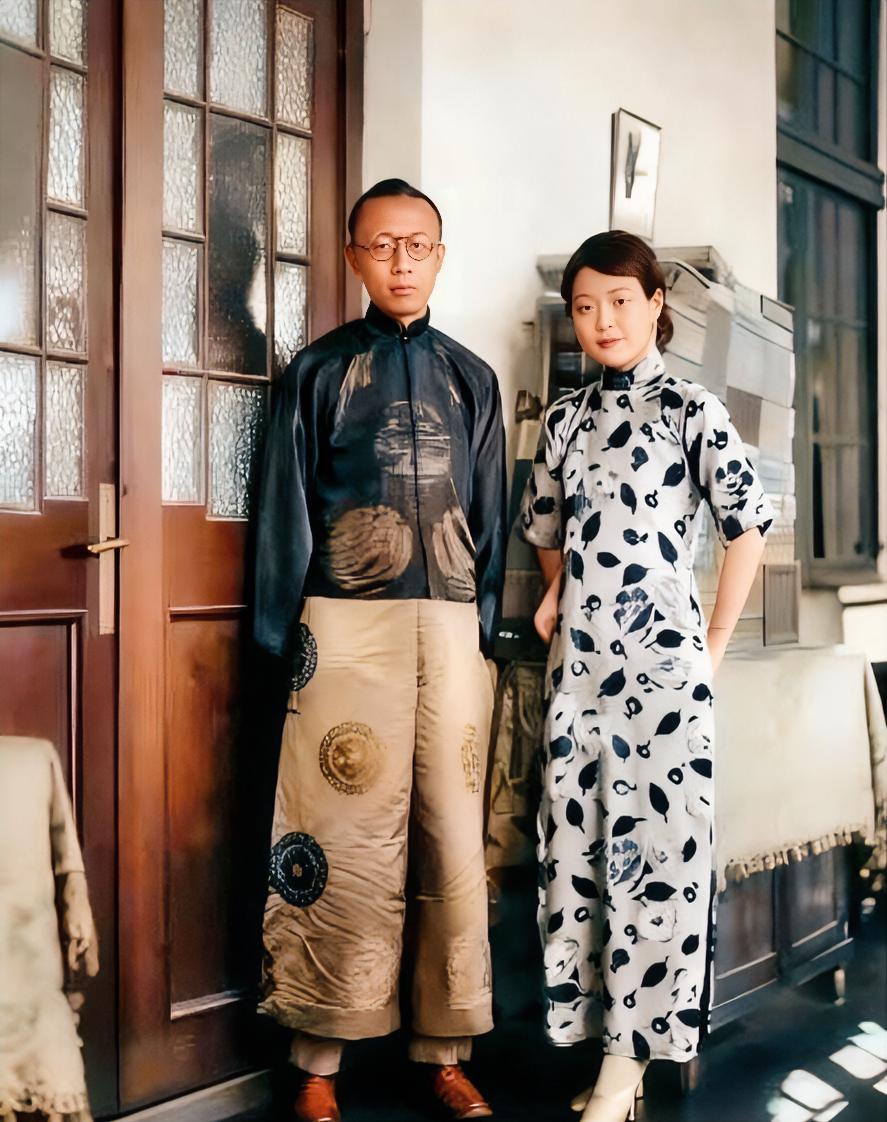 这才是婉容与溥仪的真实相貌，这可不是演员饰演的，绝对是本人，不是演绎！