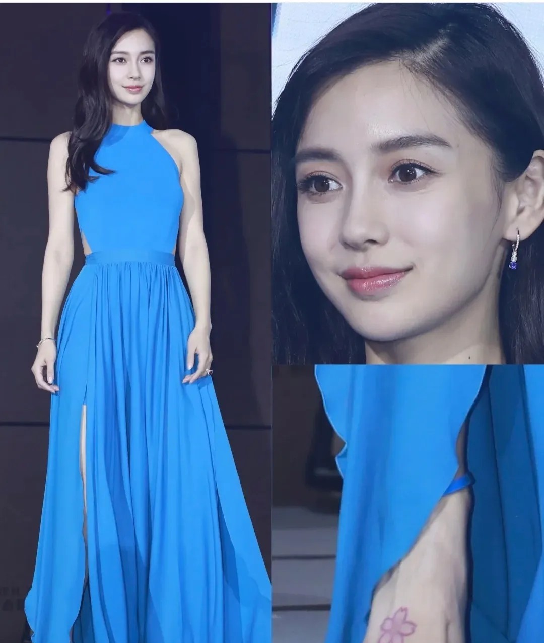 杨颖，不光脸蛋好看，脚丫子也很美。