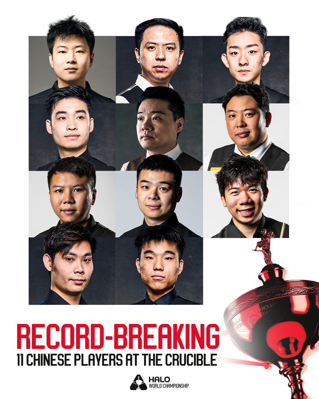 #中国斯诺克11人征战世锦赛##中国斯诺克军团再创纪录#2026斯诺克世锦赛资