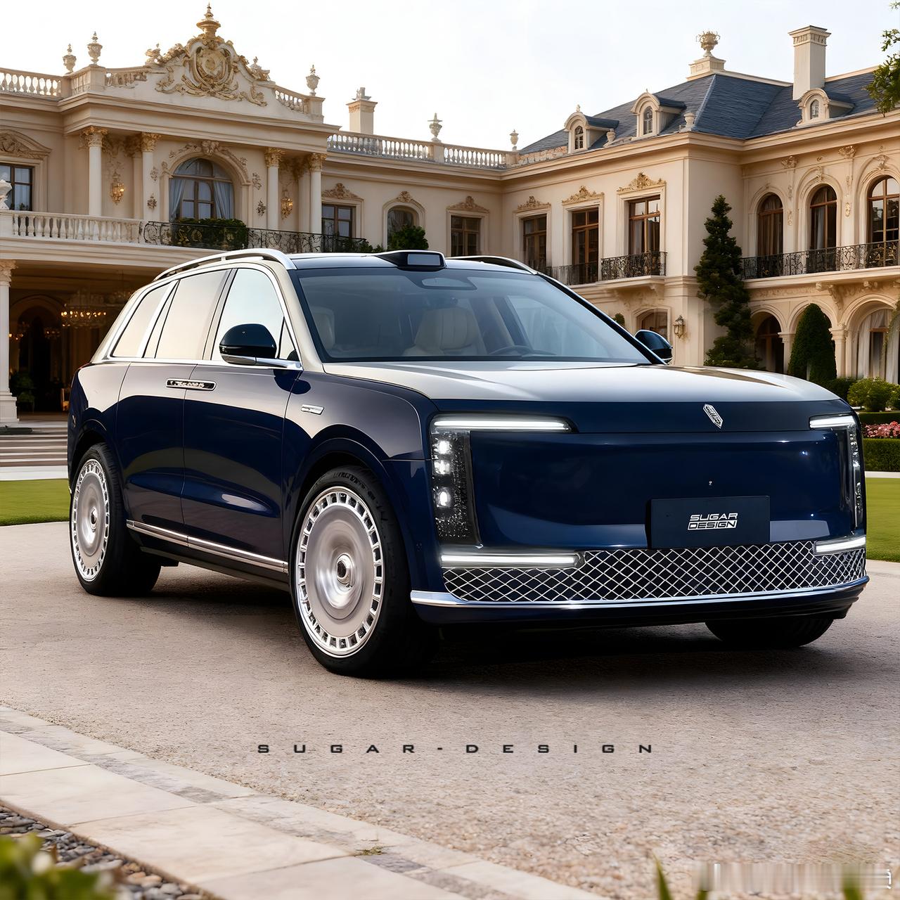 糖总的尊界SUV渲染图，大家觉得怎么样？果然尺寸的高大威猛会提升尊感还有点好奇S