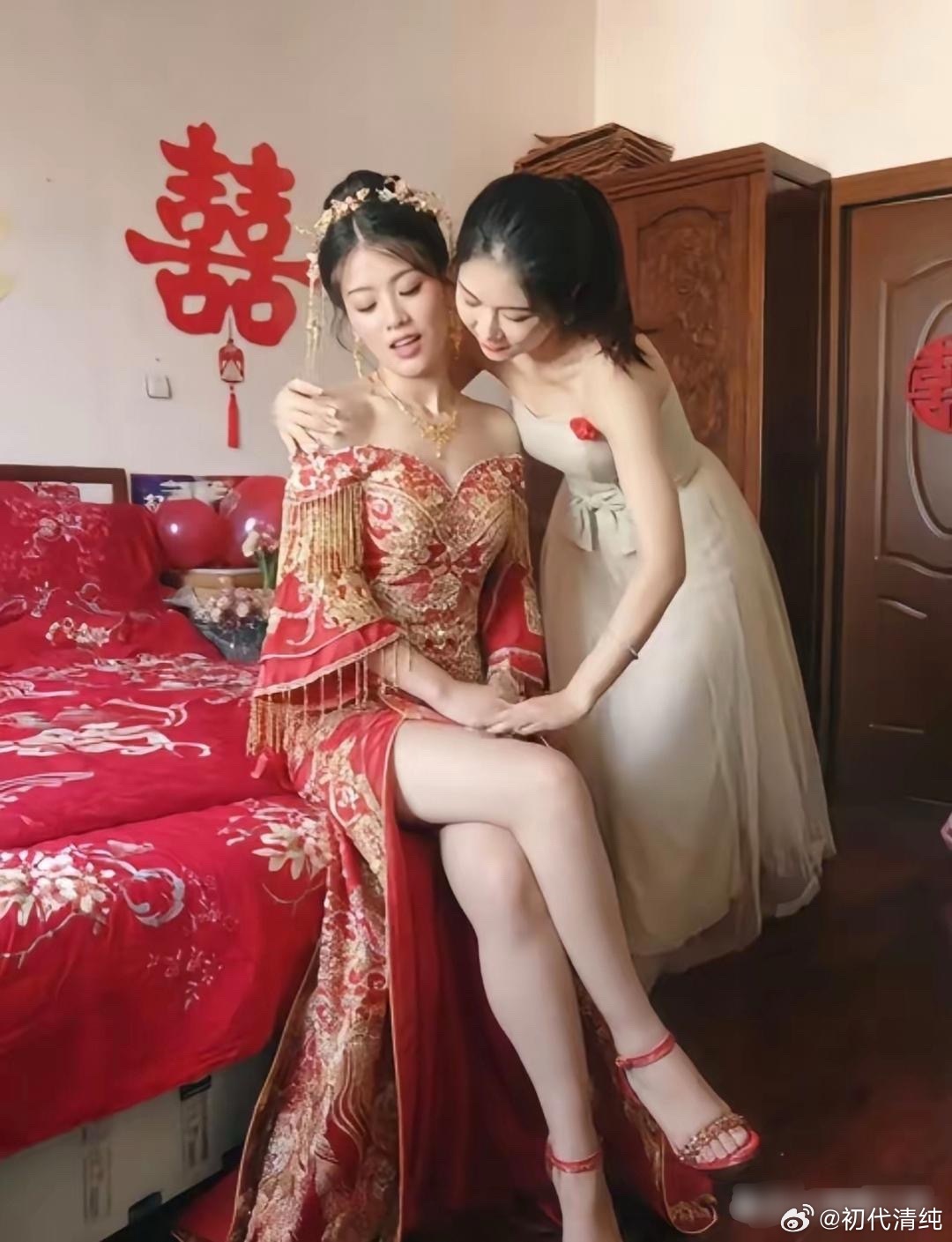 表姐2019年结婚的照片