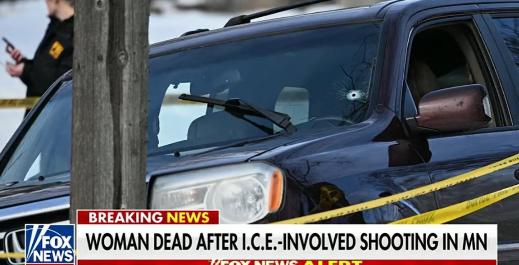 “打起来！打起来！打起来！”1月8日，美国明尼阿波利斯市民在街头，与美国移民执法