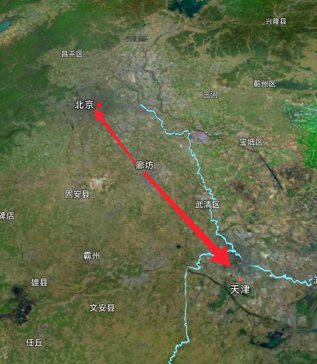 廊坊下面的县城到北京距离更近，北京地铁22号线以及城际铁路R1线的建设更是让三河