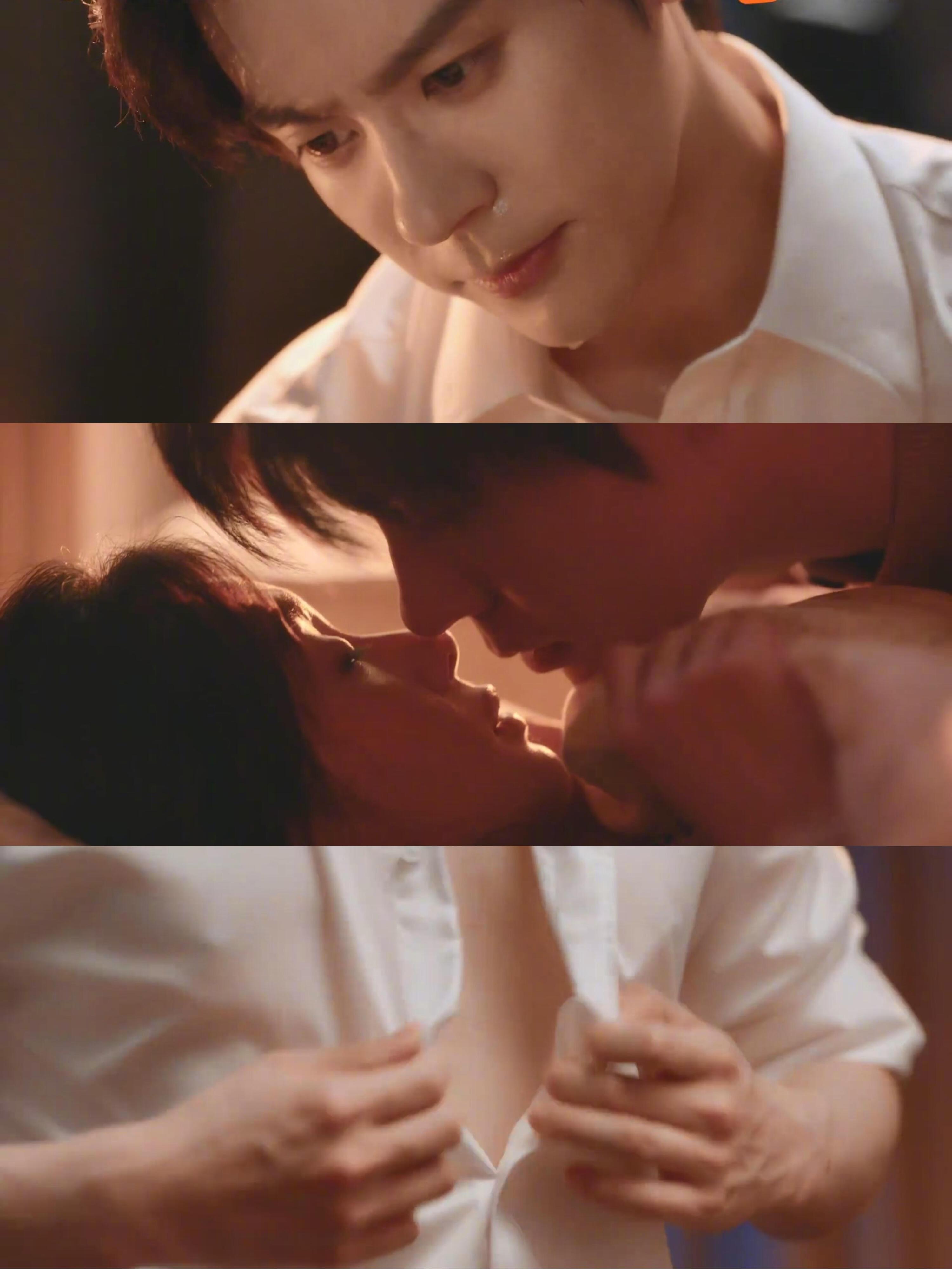 魏哲鸣郑合惠子吻戏好欲谁懂啊！两句话就把氛围拉满，上唇相碰的瞬间直接让人上头～