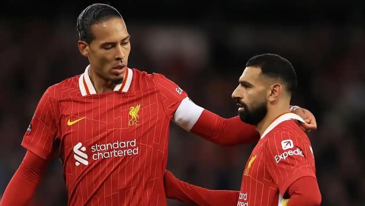 老将范戴克拯救斯洛特，下半场第100分钟范戴克绝杀埃弗顿，这高级足球利物浦踢不了