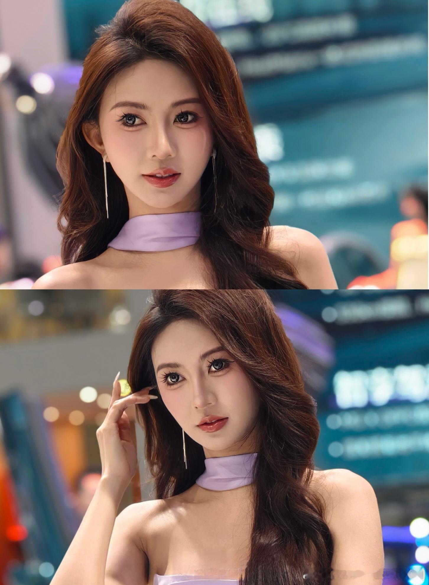 广州车展凯迪拉克展台，1杨小杨，2小翅膀，3易小寒，4嘉文，小翅膀好看。