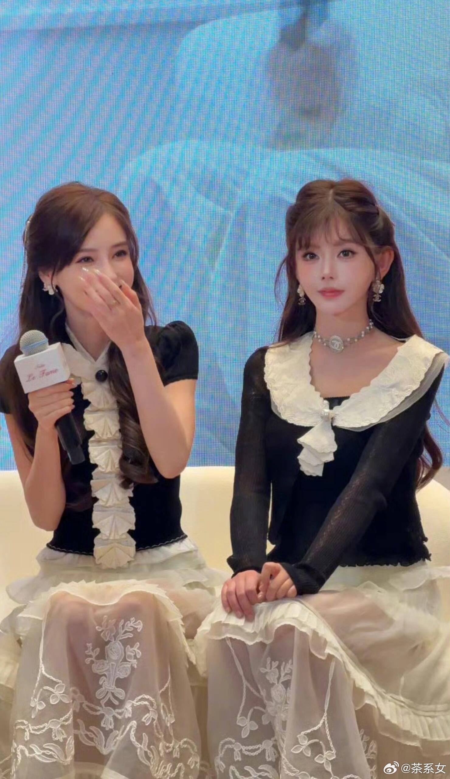 韩安冉之前就说自己照着Angelababy整的，现在同框不觉得尴尬吗？