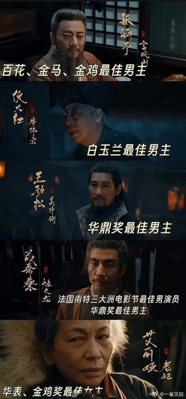 长安24计里居然有5个视帝视后吗