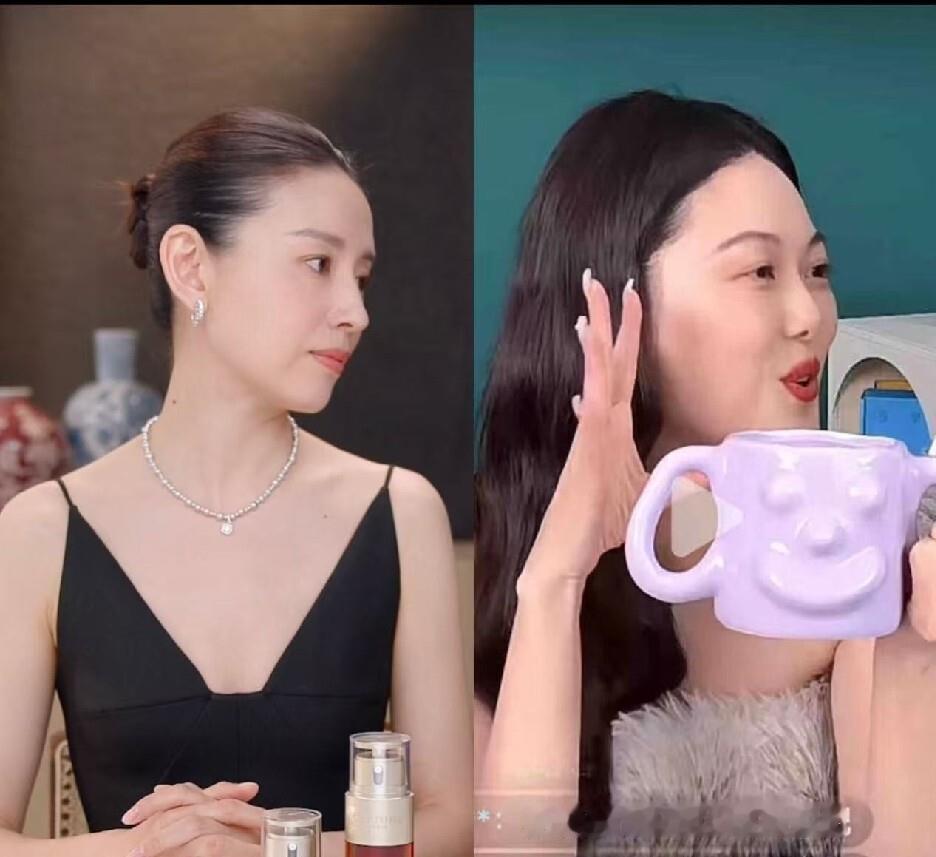 年轻时真没觉得董洁多好看，直到看她直播时随手一截，那个头骨对比网红才知道啥叫老天
