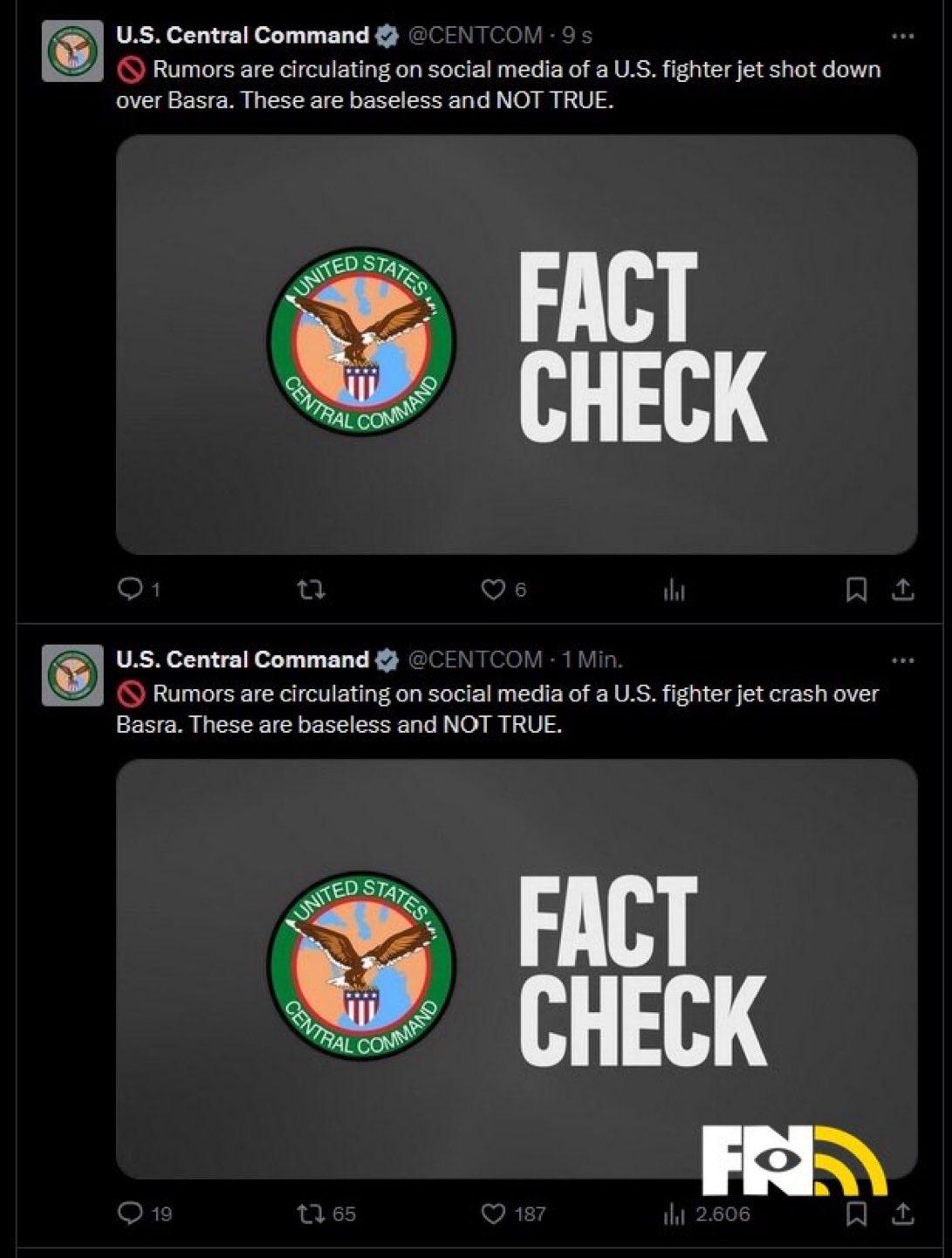 中央司令部这回脸丢大了！美国中央司令部在社交媒体的一个帖子修改，意外成为了舆