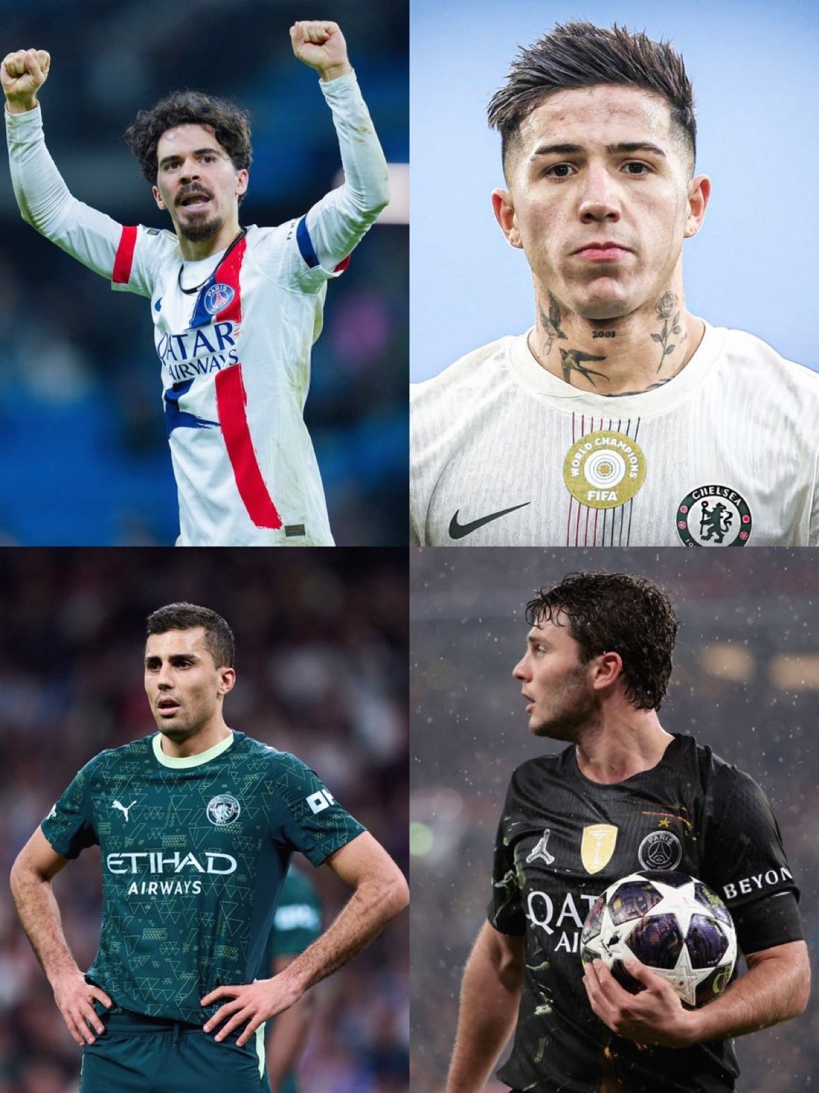 塞尔电台：皇马和球迷最青睐的球员选项（投票）：1.维蒂尼亚：几乎不可能2.若