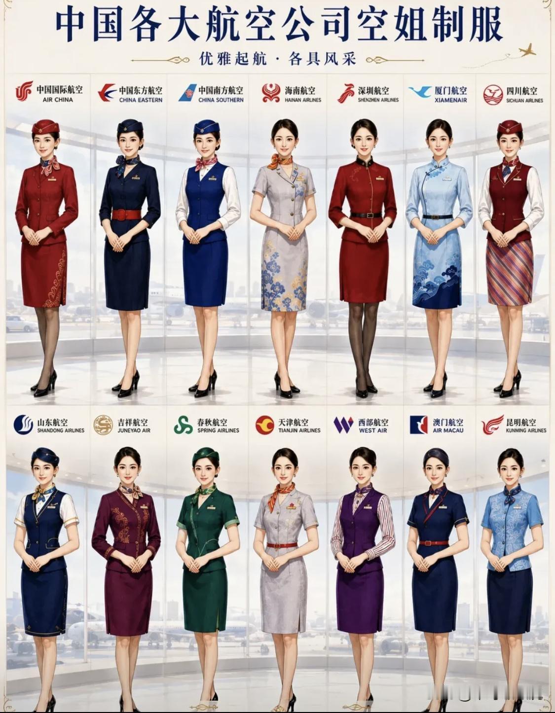 你觉得哪家空姐的制服最漂亮？[呲牙笑]