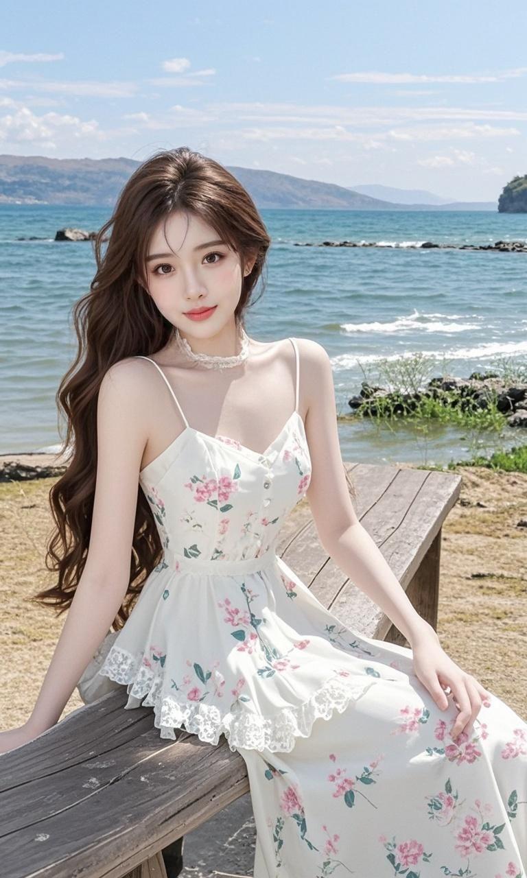 湖畔佳人 原来ai写真可以这么美 人生总得有一套ai写真吧 谁拍谁好看...
