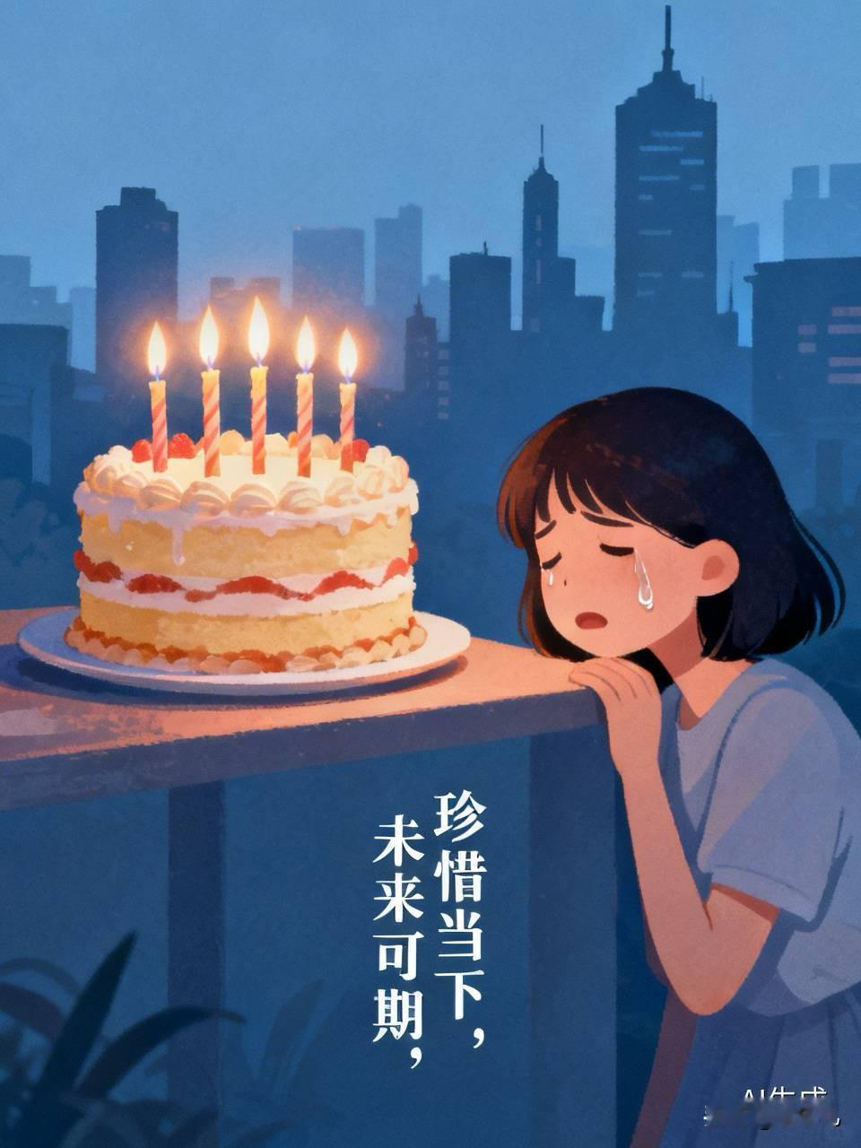 又一个大龄美女过生日过哭了。参加一个91年的老美女生日，在给她唱生日歌的时候把