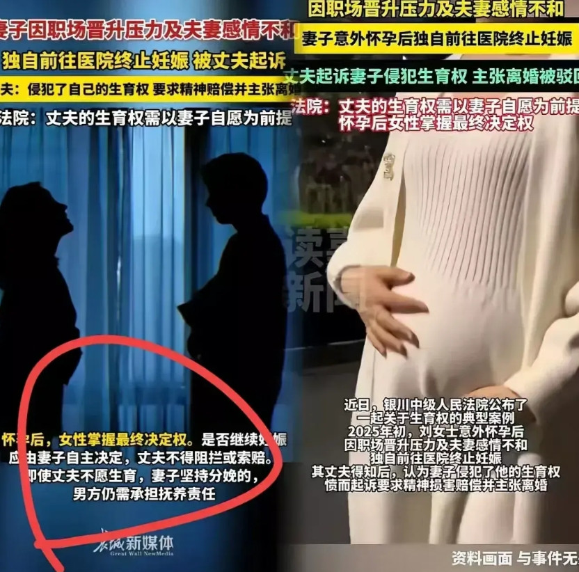银川中院上周刚判完的生育权官司，给所有已婚男人上了一课。刘女士2025年初怀孕后