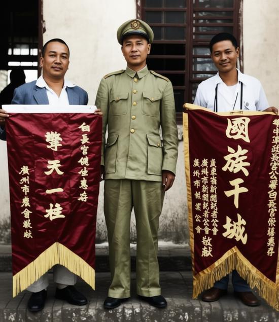 这张拍摄于1949年9月的照片，是国民党政权在大陆统治濒临崩溃时，一场自欺欺人宣