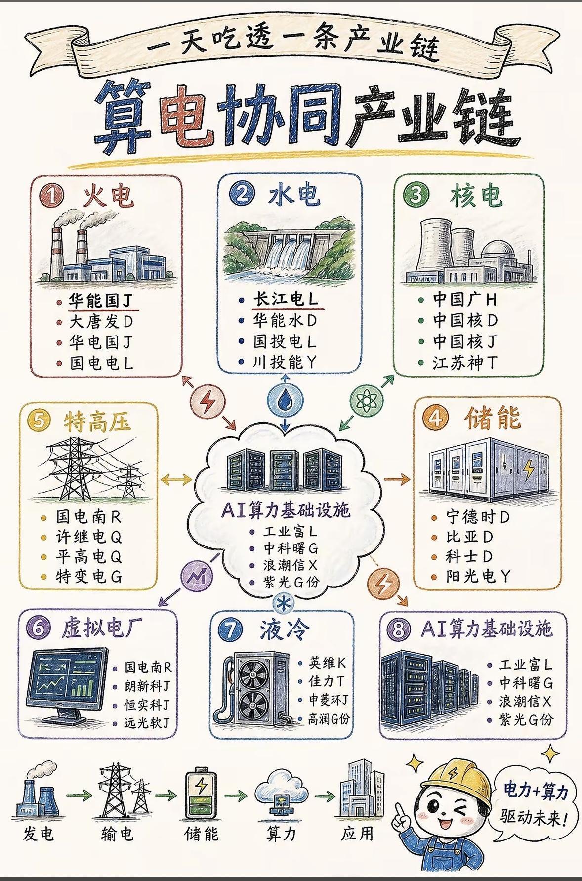 揭秘电力与AI的完美结合，驱动未来能源革命！🔋💡算电协同产业链，这可是当