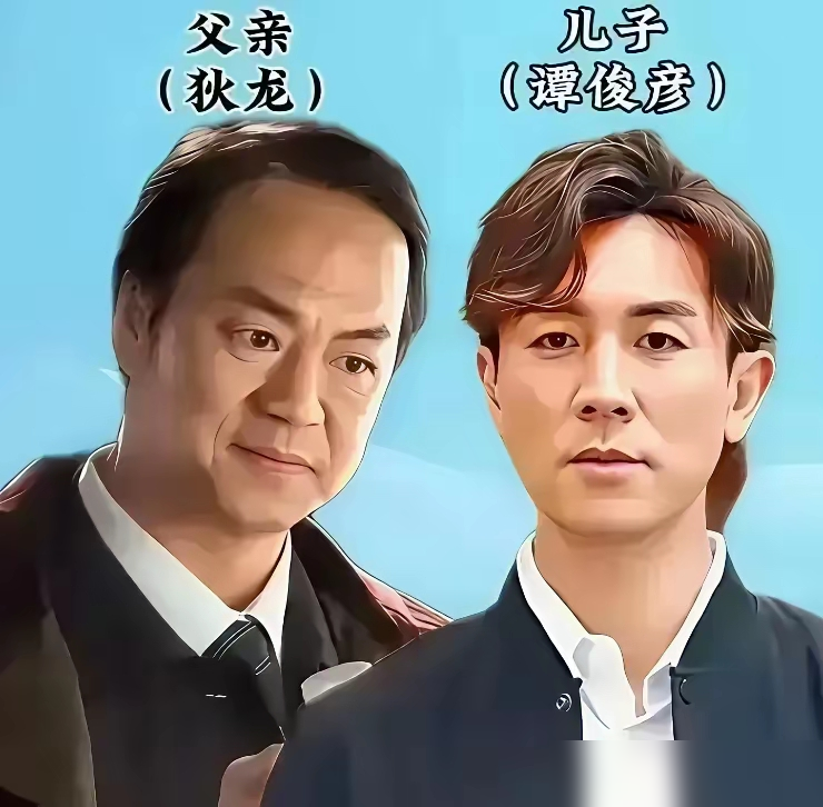 谢霆锋跟他爹谢贤年轻时，简直是一个模子刻出来的。眉眼那股利劲，薄嘴唇，连看人的眼神都像复制粘贴。再看