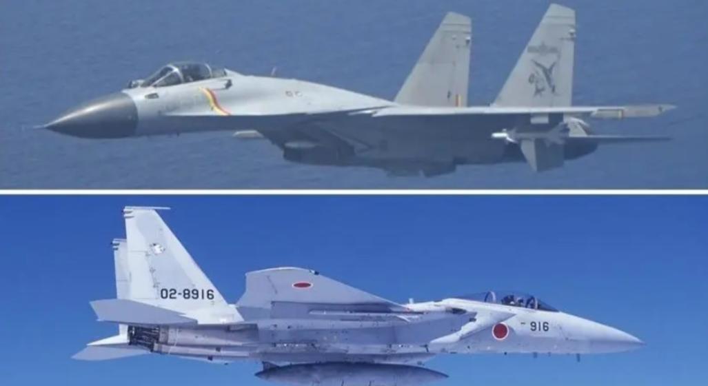 F15连续两次摆脱失败，歼15成功锁定技高一筹，给高市早苗上了一课！让你知道