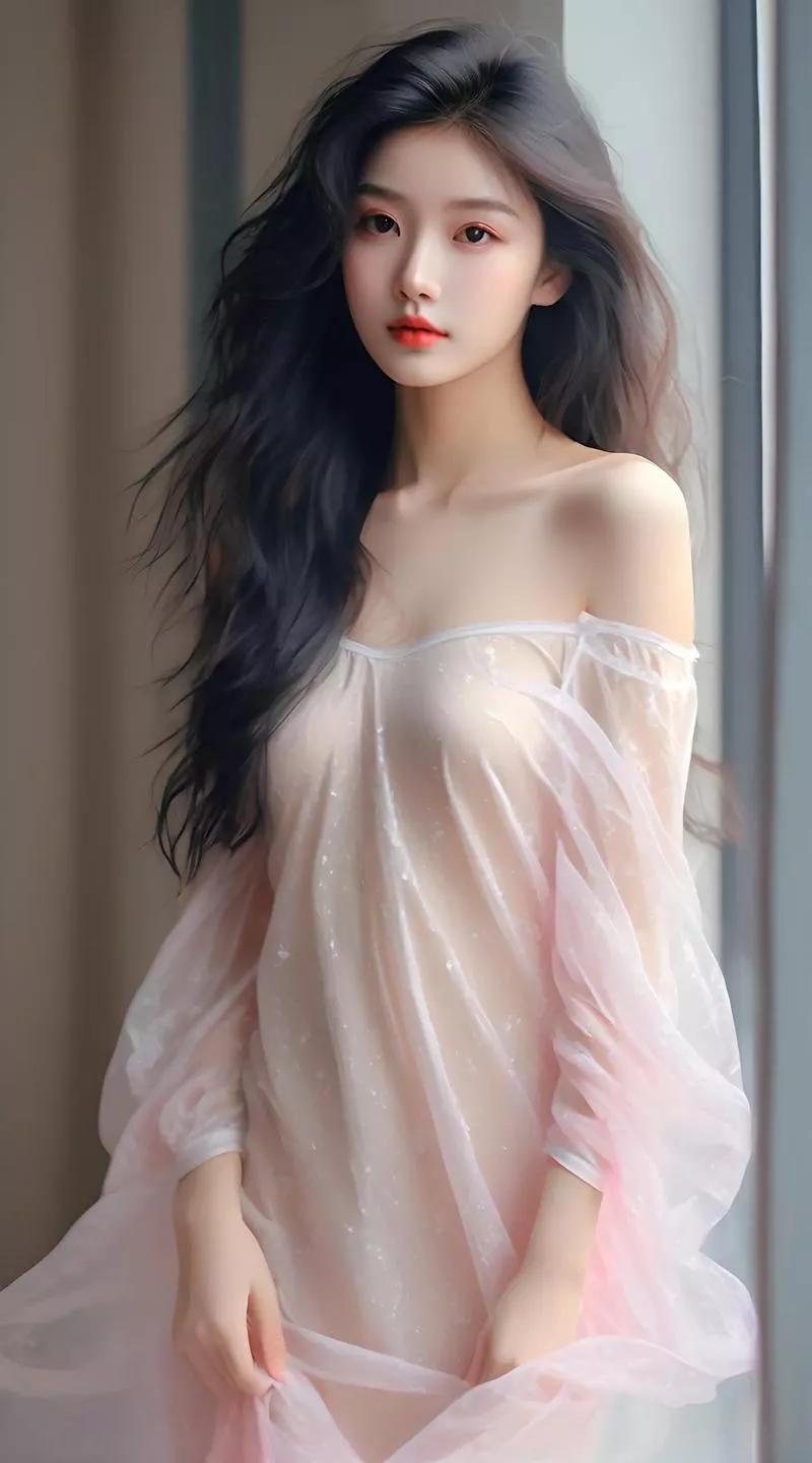 梦幻粉纱裙，甜美少女心！粉裙仙女白色蕾丝仙女裙仙女粉长裙粉纱裙写真紫色梦