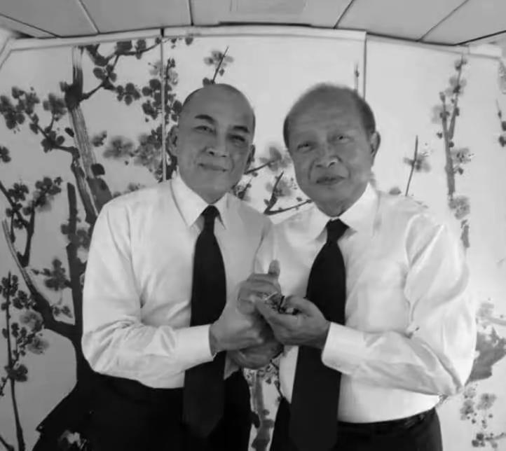 西哈莫尼国王和他的二哥拉那烈亲王是同父异母的。可是两个人相貌看着这么像，一看就是