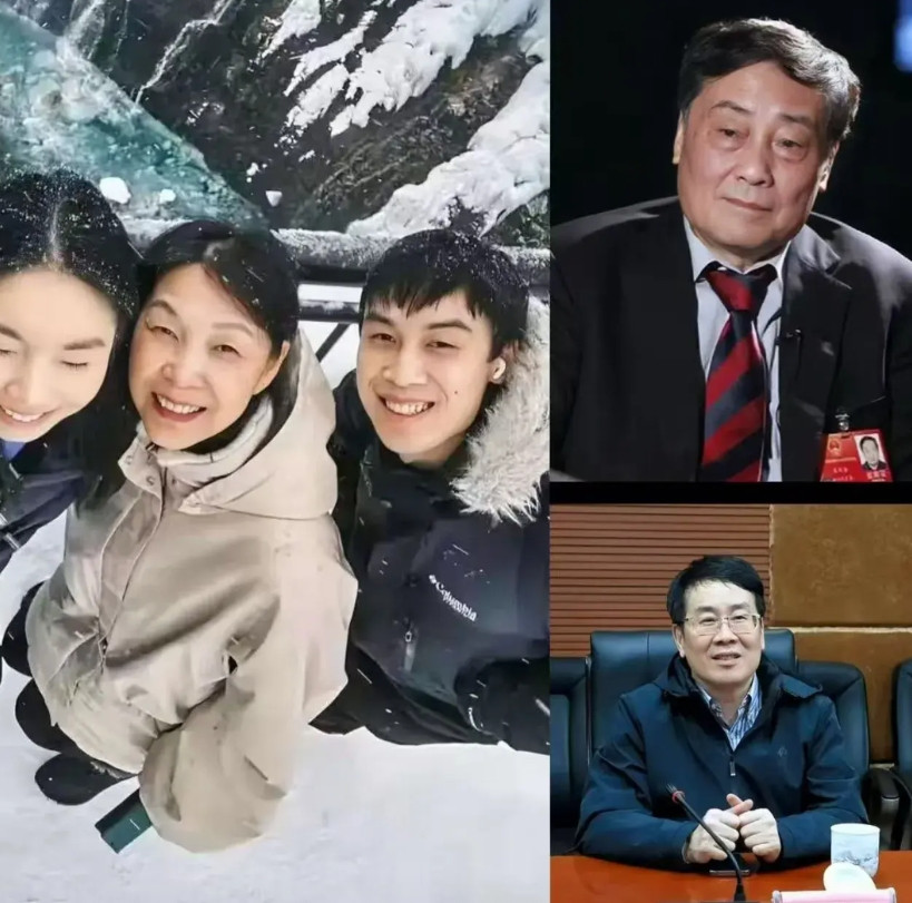 这张照片已经说明了一切杜建英和两个子女的合照儿子不但像宗庆后和杜建英，更