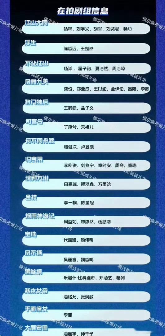 横店的剧组不少为什么快要灭亡了？实际还是针对基层群演吧？杨幂，王楚然，孟子义，王