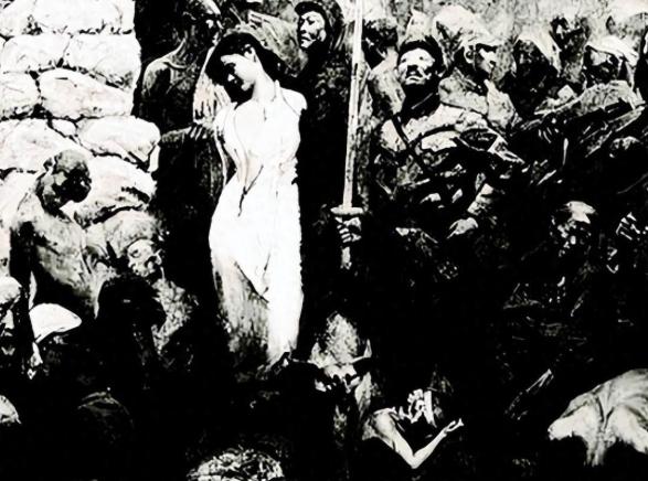 1937年，鹤立镇日军宪兵队据点外，一根电线杆上绑着一个女子，日军对她施以非人酷