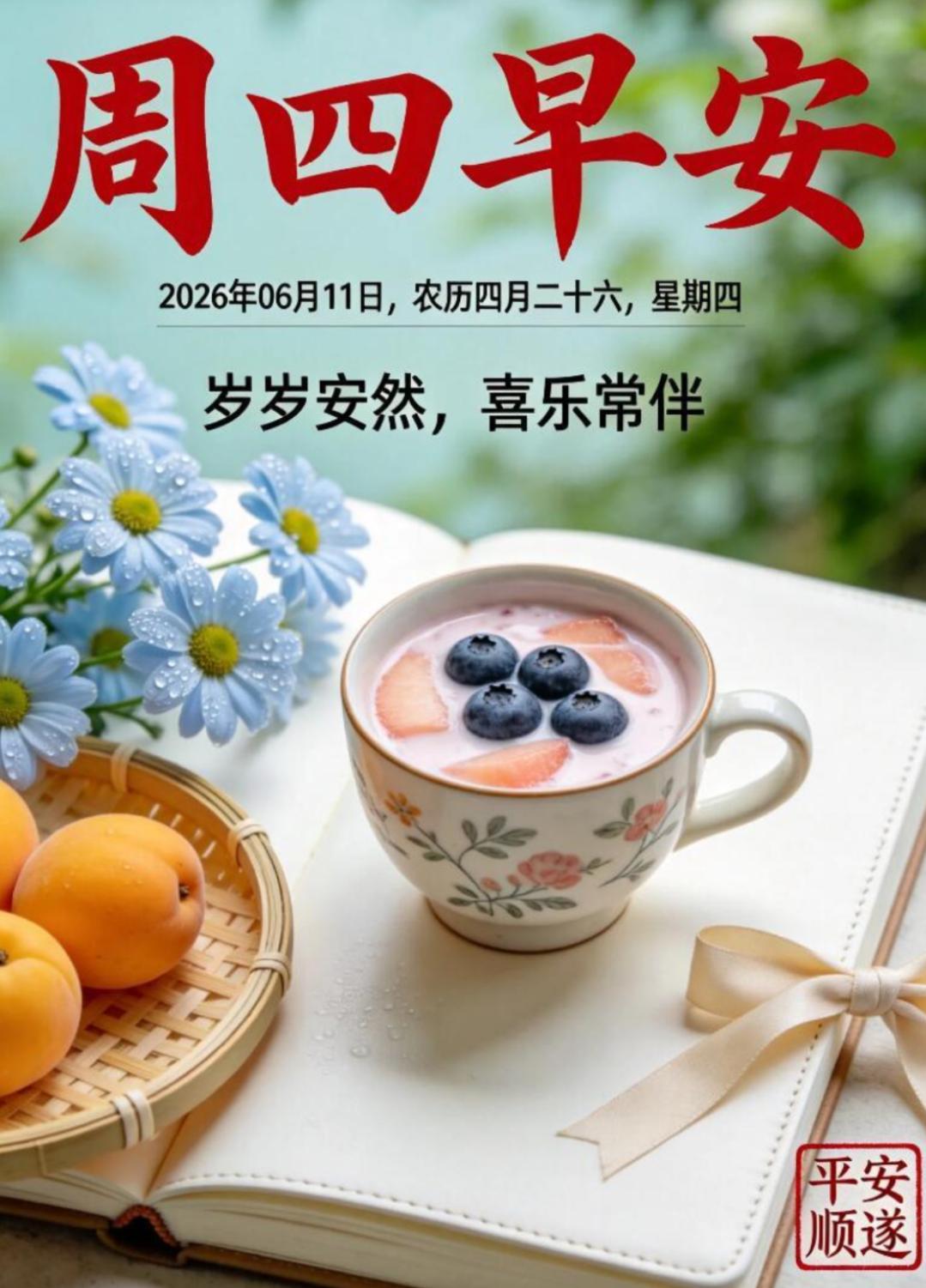 🌞晨光温柔，夏风不燥。新的一天又开始了，记得给自己一个微笑，生活不求天天有惊喜