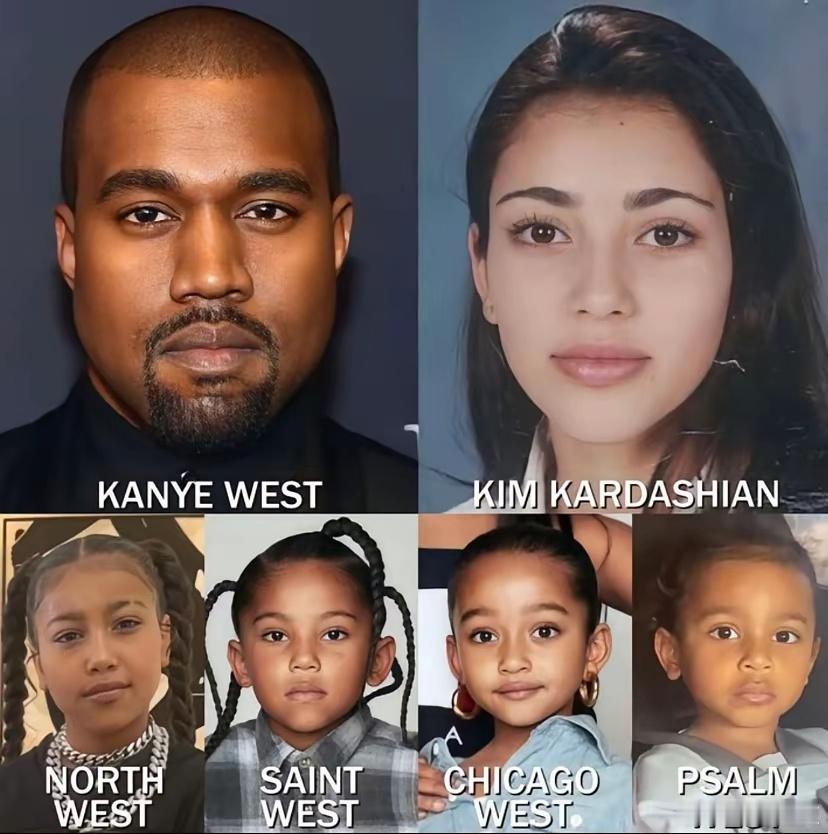 因为她太过完美被质疑是定制婴儿。侃爷和kim的二女儿chicagowest的确完