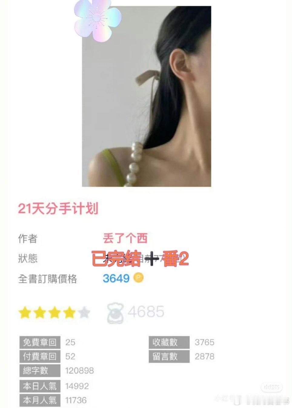 小说txt分享热门小说推荐我的书适圈【7.28推文】📚《21天分手计