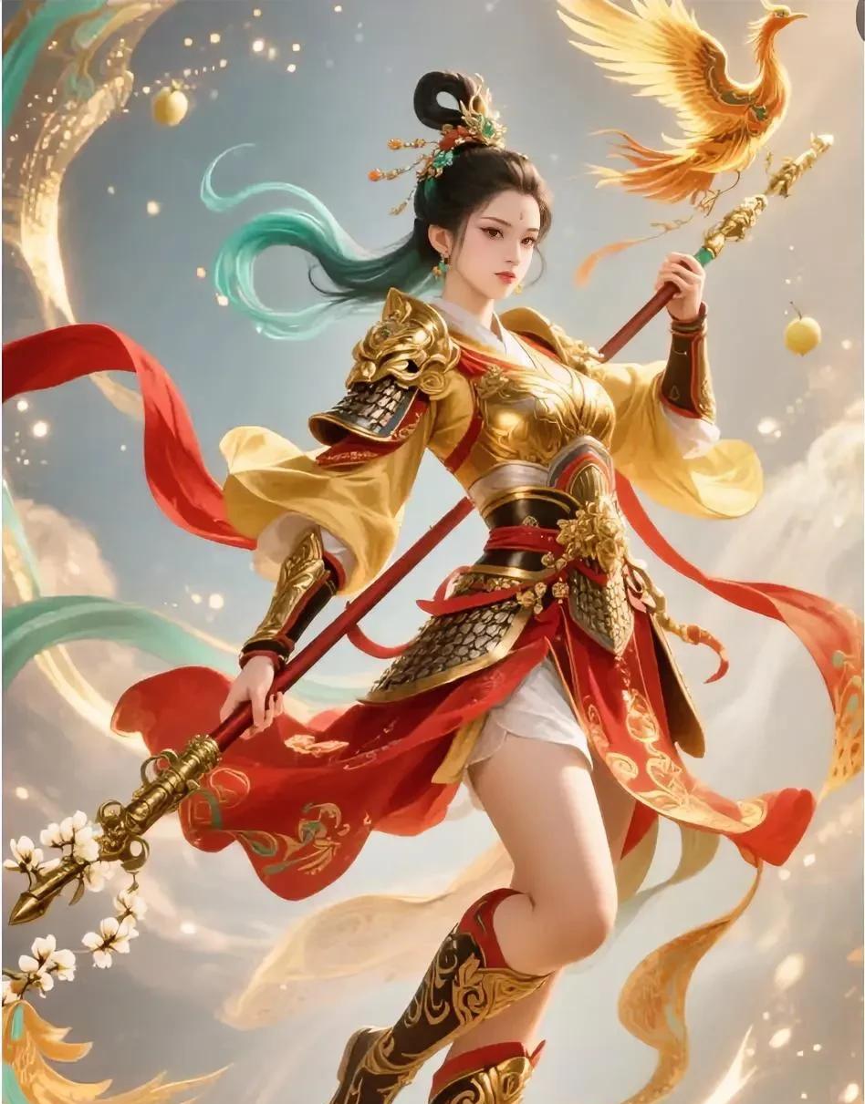 常胜将军白文印催马来战薛金莲，薛丁山怕妹妹有失，急忙挺方天画戟迎住白文印，他哪知