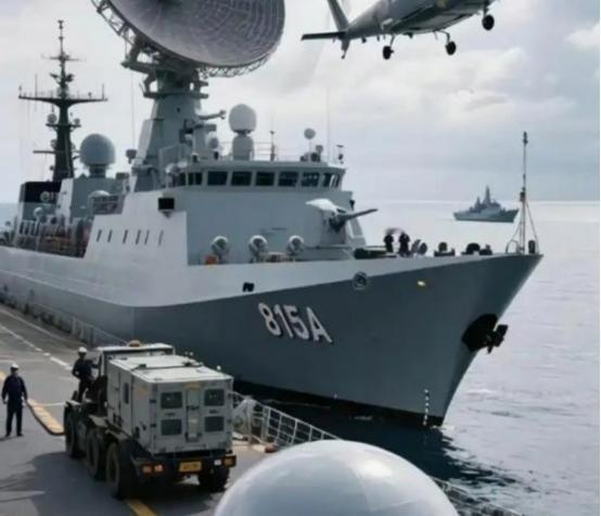 中国815电子侦察船，为何各国不能攻击它，应该说不敢攻击它，这船看上去没啥火力，