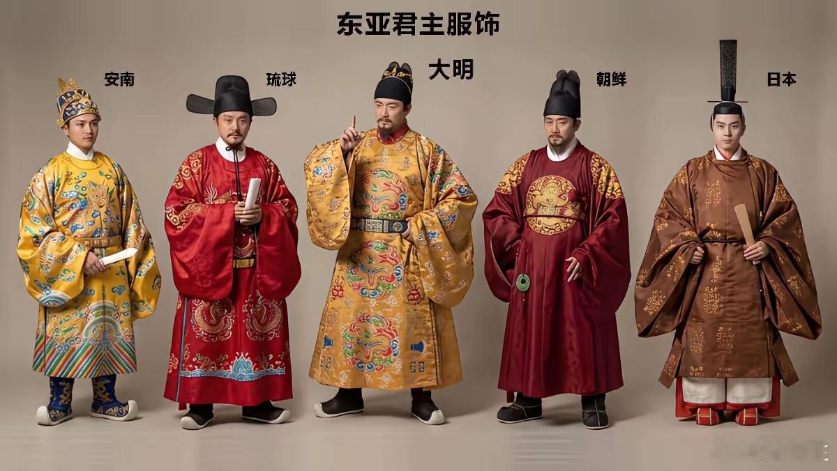 日本的还是大唐的服制，安南并没有获得大明朝廷的赐服！