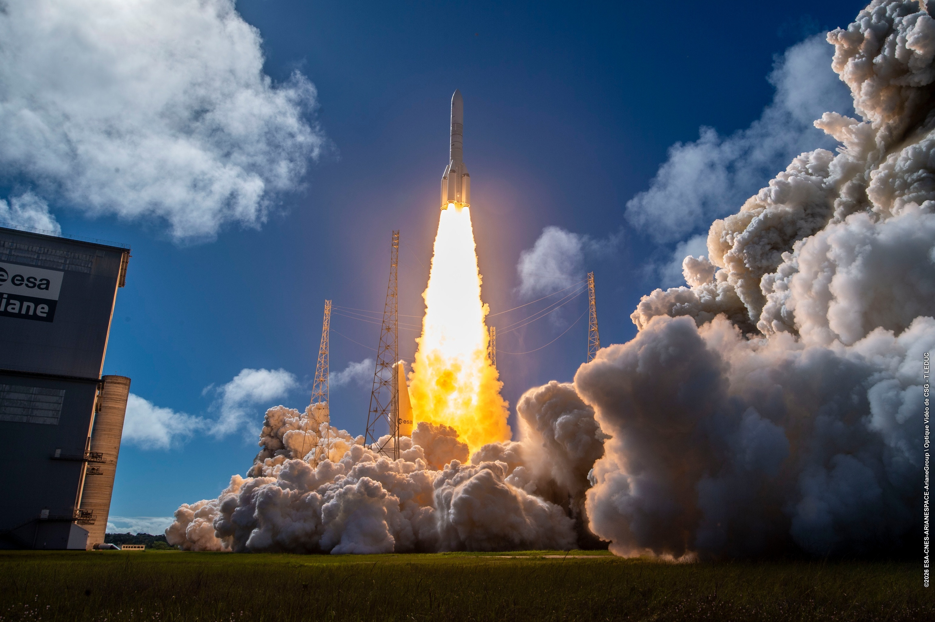 昨天20:21，阿丽亚娜航天（Arianespace）在库鲁航天中心ELA-4工